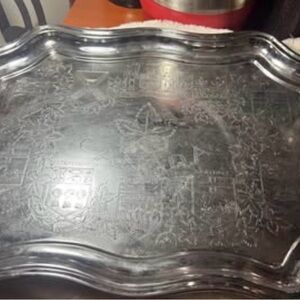 Canada’s Coat of Arms Showing Provinces
Untarnishable Chrome Tray